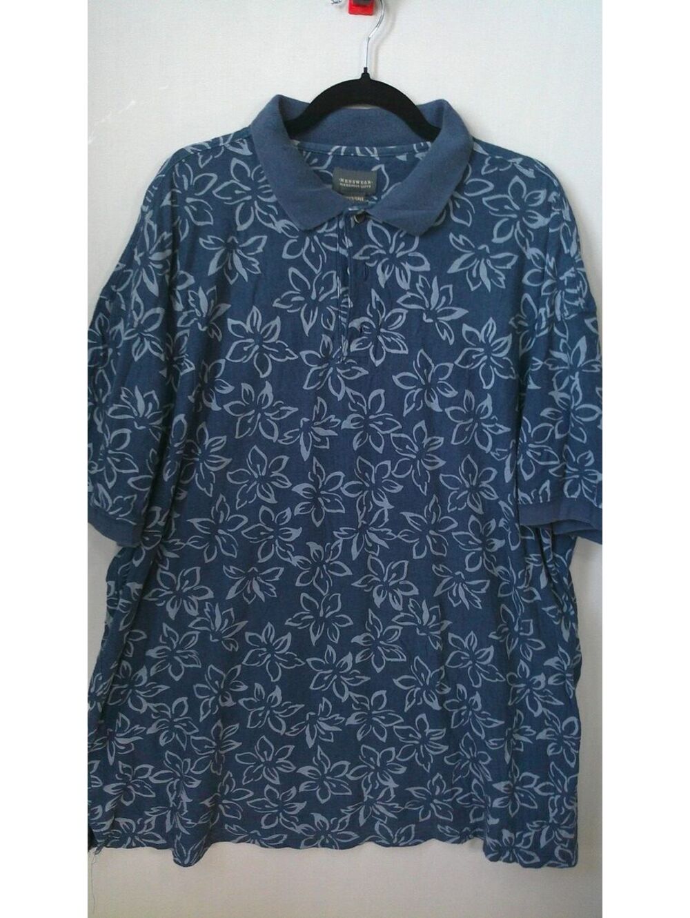 Alexander Lloyd Menswear 3XLT Floral Print Polo Shirt